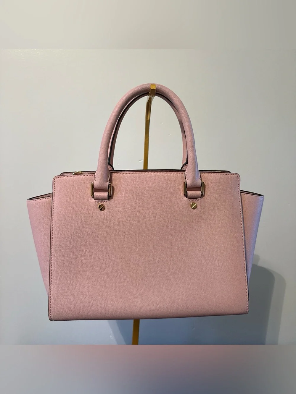 Michael Kors Blush Pink Saffiano Leather Satchel